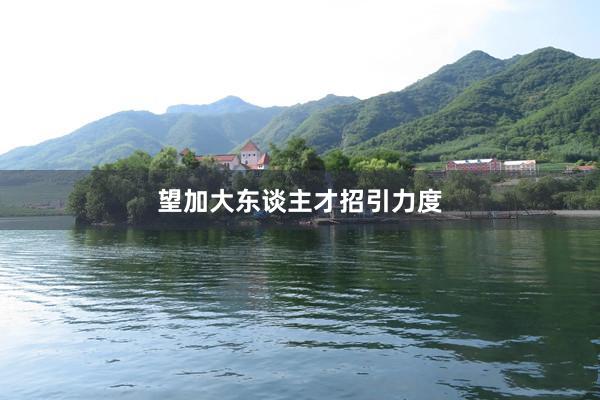 望加大东谈主才招引力度