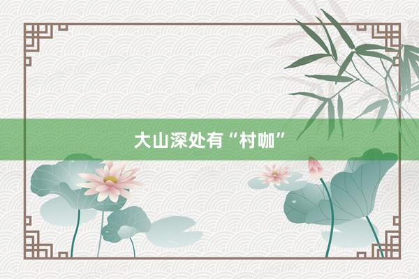 大山深处有“村咖”